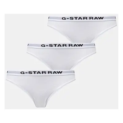 Kalhotky G-Star Raw 3-pack bílá barva, D23775-D516