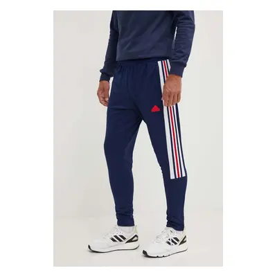 Tepláky adidas Tiro tmavomodrá barva, s aplikací, IY4517