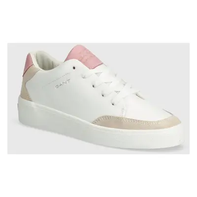 Kožené sneakers boty Gant Lagalilly bílá barva, 28531699.G268