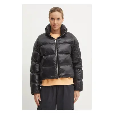 Bunda Puma Shiny Puffer Jacket dámská, černá barva, zimní, 626514