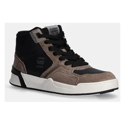 Kožené sneakers boty G-Star Raw Carrick zelená barva, GR170030AM