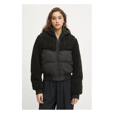 Bunda Superdry dámská, černá barva, zimní, W5011758A-16A