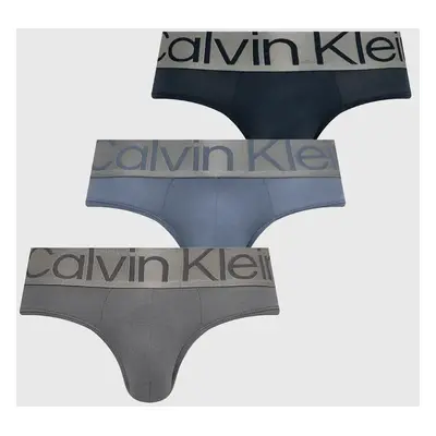 Spodní prádlo Calvin Klein Underwear 3-pack pánské, modrá barva