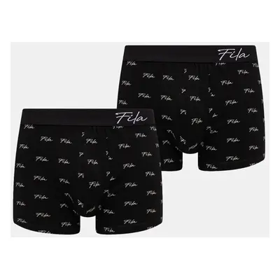 Boxerky Fila 2-pack pánské, černá barva, FU5270/2