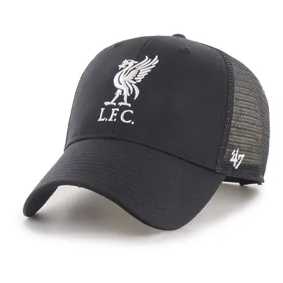 Čepice 47brand Liverpool FC černá barva, s aplikací, EPL-BRANS04CTP-BKA