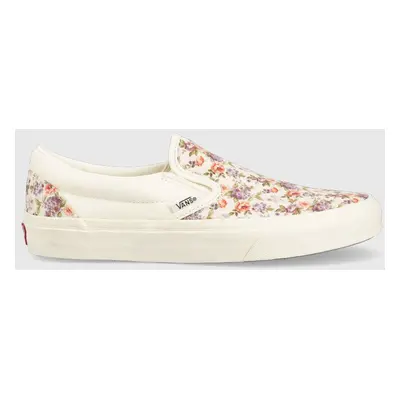 Tenisky Vans Classic Slip-On dámské, bílá barva, VN0009Q7FS81