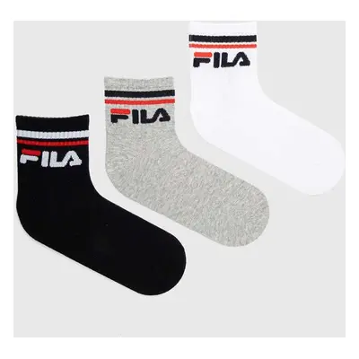 Ponožky Fila 3-pack bílá barva