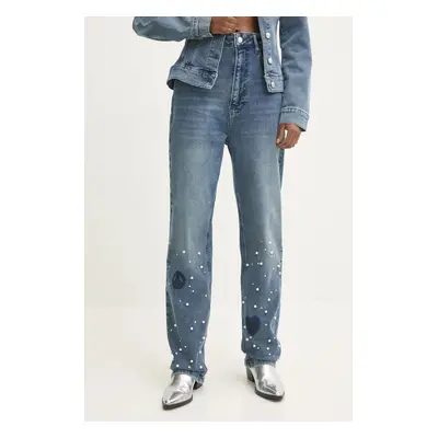 Džíny Moschino Jeans dámské, high waist, A0312 8721