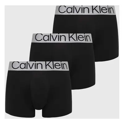 Boxerky Calvin Klein Underwear 3-pack pánské, černá barva