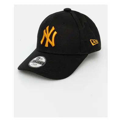 Dětská bavlněná kšiltovka New Era NEW YORK YANKEES černá barva, s aplikací, 60565562