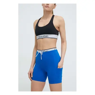 Tréninkové šortky Calvin Klein Performance s potiskem, high waist