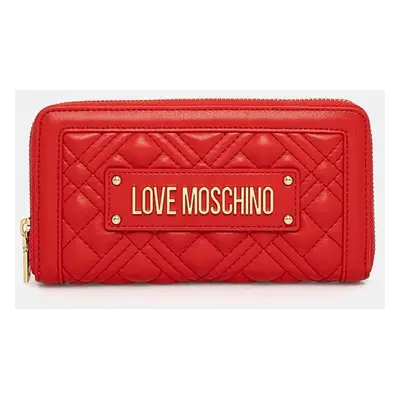 Peněženka Love Moschino červená barva, JC5600PP0L