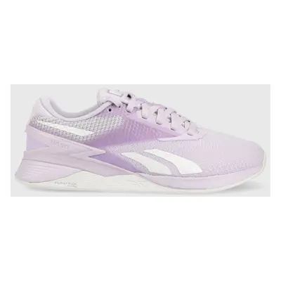 Tréninkové boty Reebok Nano X3 fialová barva