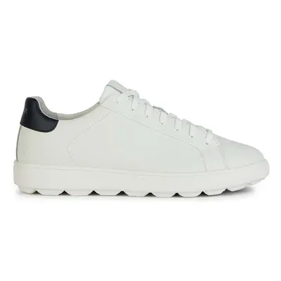 Kožené sneakers boty Geox U SPHERICA ECUB-1 bílá barva, U45GPA 0009B C0899