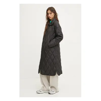 Bunda Superdry dámská, černá barva, přechodná, oversize, W5011796A-02A