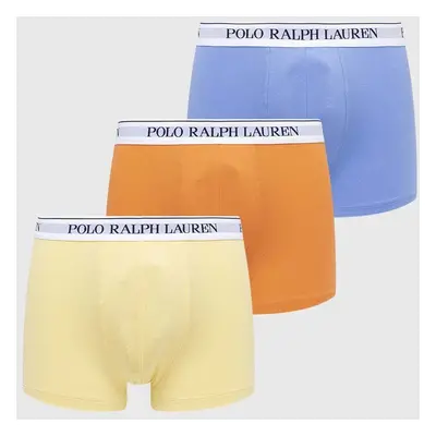 Boxerky Polo Ralph Lauren 3-pack pánské, žlutá barva, 714830299