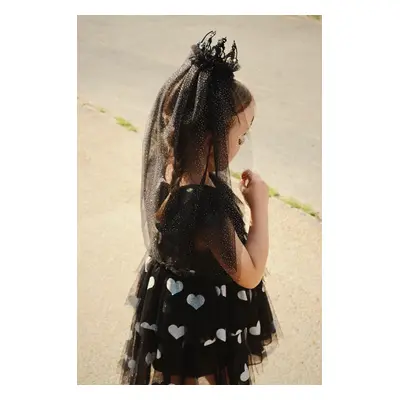 Dívčí šaty Konges Sløjd HALLOWEEN GLITTER DRESS černá barva, mini, KS102179