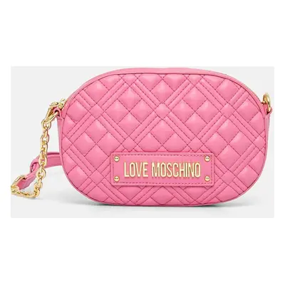 Kabelka Love Moschino růžová barva, JC4207PP0CKA0600