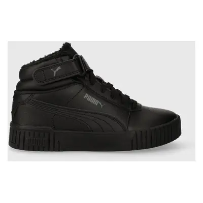 Dětské sneakers boty Puma Carina 2.0 Mid WTR Jr černá barva