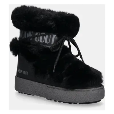 Sněhule Moon Boot MB LTRACK FAUX FUR WP černá barva, 80D2450130 N001