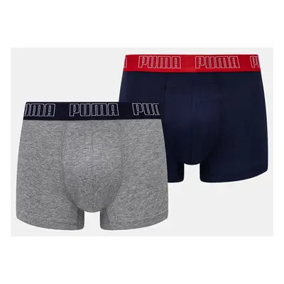 Boxerky Puma 2-pack pánské, tmavomodrá barva, 938321