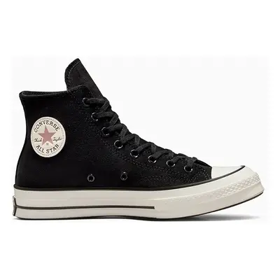 Semišové tenisky Converse Chuck 70 černá barva, A09474C