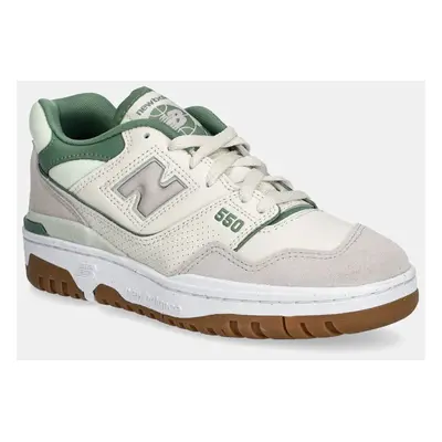 Kožené sneakers boty New Balance 550 béžová barva, BBW550HK