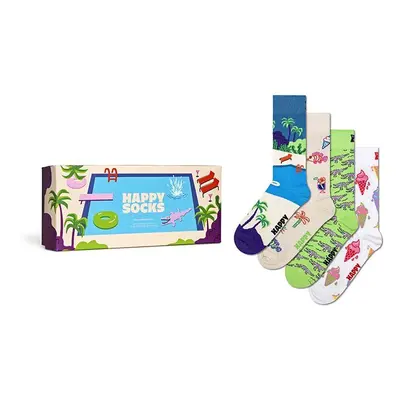 Ponožky Happy Socks Gift Box Pool Party 4-pack