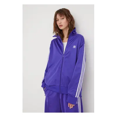 Mikina adidas Originals dámská, fialová barva, hladká, IP0605