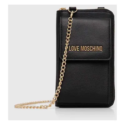 Peněženka Love Moschino černá barva, JC5701PP1LLD0000