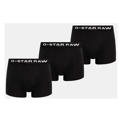 Boxerky G-Star Raw 3-pack pánské, černá barva, D23771-D516