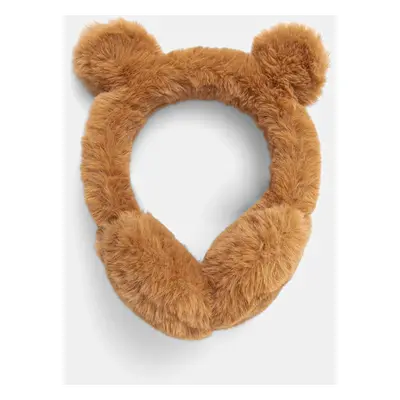 Dětské chrániče na uši UGG FAUX FUR EARMUFF W EARS hnědá barva, 21704