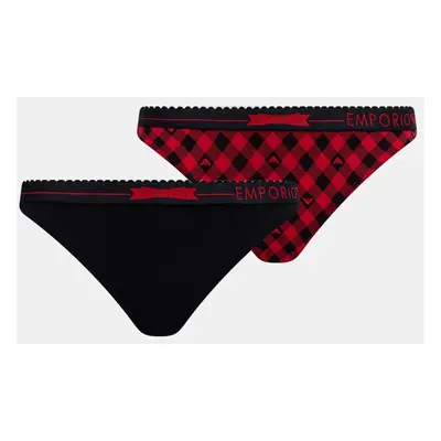 Kalhotky Emporio Armani Underwear 2-pack červená barva, 163334 4F225