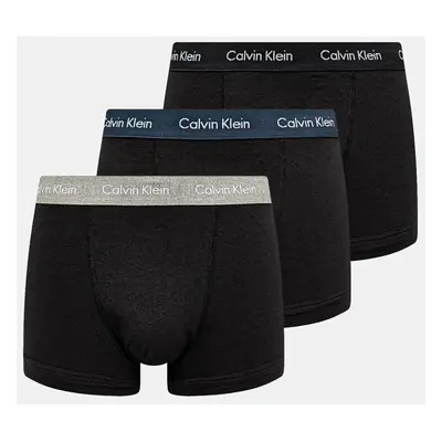 Boxerky Calvin Klein 3-pack pánské, černá barva, 0000U2662G