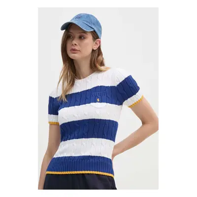 Bavlněný svetr Polo Ralph Lauren bílá barva, lehký