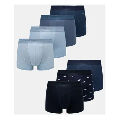 Boxerky Hollister Co. 7-pack pánské, modrá barva, KI314-4003