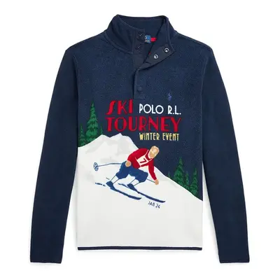 Dětský svetr Polo Ralph Lauren tmavomodrá barva, 323953037001