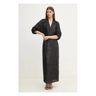 Šaty DIANE VON FURSTENBERG černá barva, maxi, DVFGL4S004