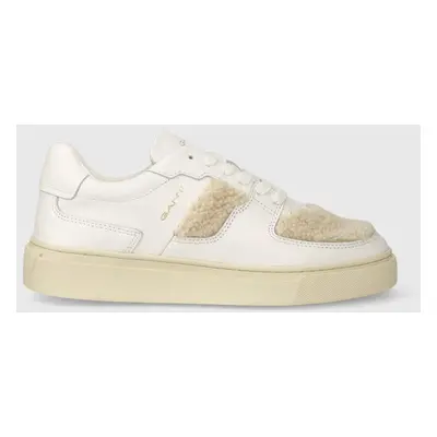 Kožené sneakers boty Gant Julice bílá barva, 27531308.G107