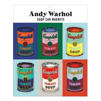 Sada magnetů Galison Andy Warhol Soup Can 6-pack