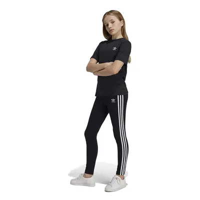 Kalhoty adidas Originals LEGGINGS černá barva, vzorované, IY7475