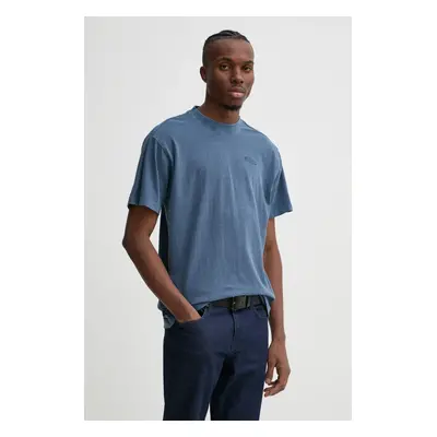 Bavlněné tričko G-Star Raw modrá barva, s potiskem, D25162-C756