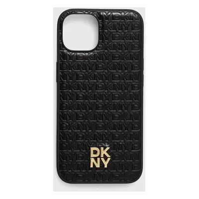 Obal na telefon Dkny iPhone 14 / 15 / 13 černá barva, DKHMP14SPSHRPSK