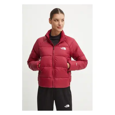 Péřová bunda The North Face Hyalite dámská, vínová barva, přechodná, NF0A3Y4S1IX1