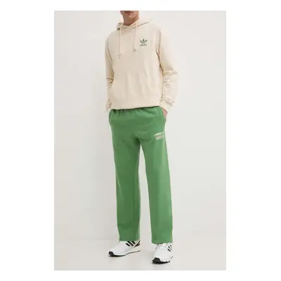 Bavlněné tepláky adidas Originals zelená barva, IR9328