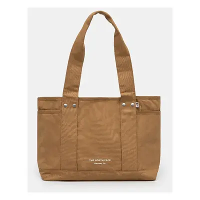 Bavlněná kabelka The North Face Circular Cotton Tote hnědá barva, NF0A88TN1731