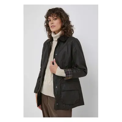 Bavlněná bunda Barbour Classic Beadnell Wax Jacket hnědá barva