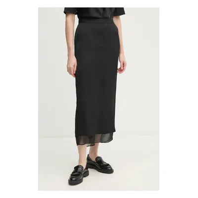 Sukně Calvin Klein černá barva, maxi, K20K207846