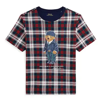 Dětské bavlněné tričko Polo Ralph Lauren vínová barva, 323953041001