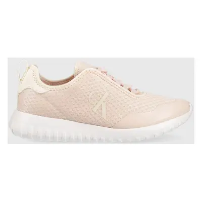 Sneakers boty Calvin Klein Jeans SPOR RUN EVA SLIPON OVER MESH WN růžová barva, YW0YW00937